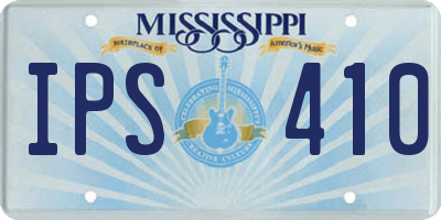 MS license plate IPS410