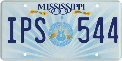 MS license plate IPS544