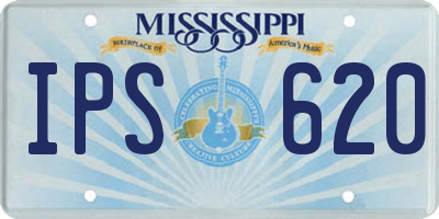 MS license plate IPS620