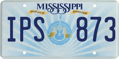 MS license plate IPS873