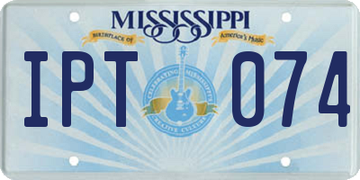 MS license plate IPT074