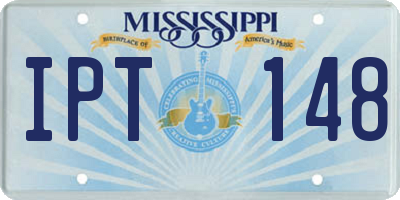MS license plate IPT148