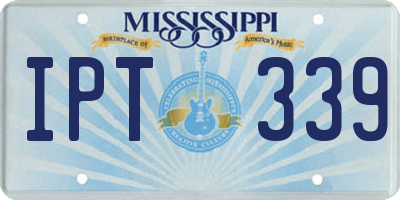 MS license plate IPT339