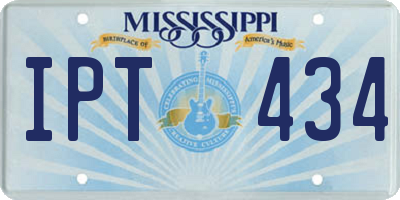 MS license plate IPT434
