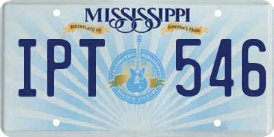 MS license plate IPT546