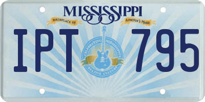 MS license plate IPT795