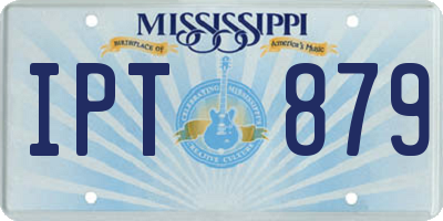 MS license plate IPT879