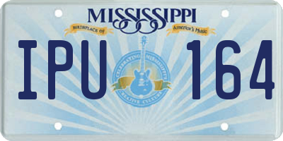 MS license plate IPU164