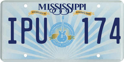 MS license plate IPU174