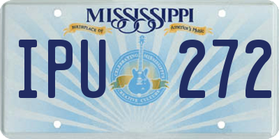 MS license plate IPU272