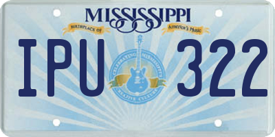 MS license plate IPU322