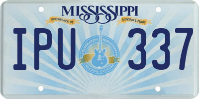 MS license plate IPU337