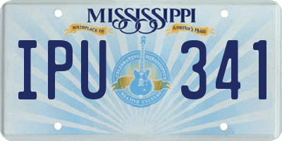 MS license plate IPU341
