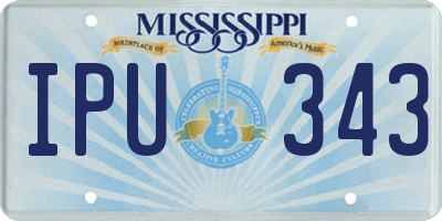 MS license plate IPU343