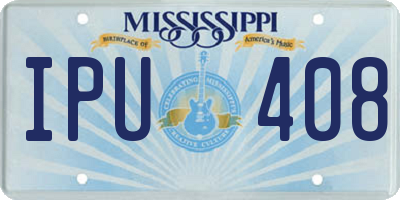 MS license plate IPU408