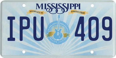 MS license plate IPU409
