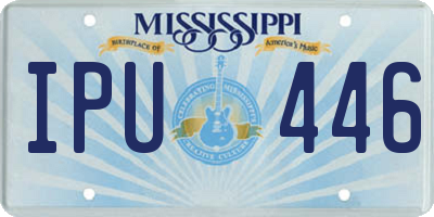 MS license plate IPU446
