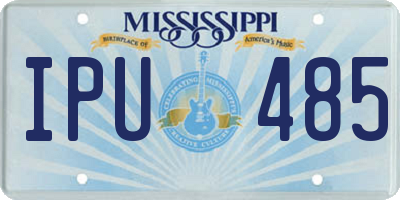 MS license plate IPU485
