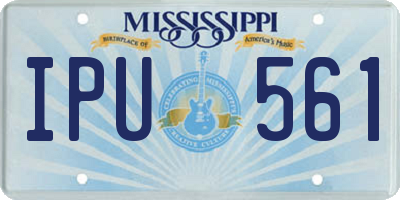 MS license plate IPU561