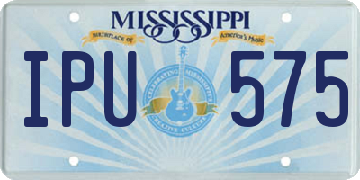 MS license plate IPU575