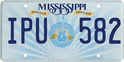 MS license plate IPU582