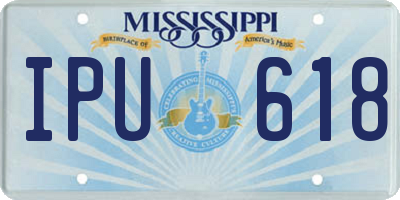MS license plate IPU618