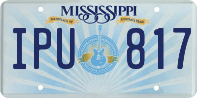 MS license plate IPU817