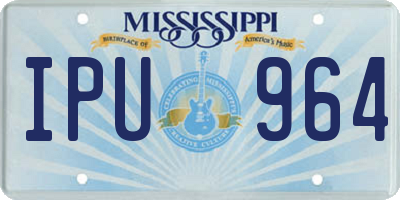 MS license plate IPU964