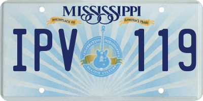 MS license plate IPV119