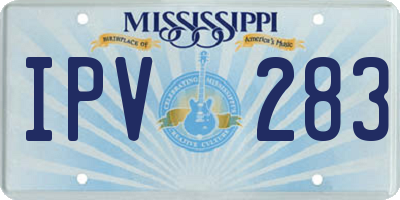 MS license plate IPV283