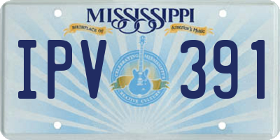 MS license plate IPV391