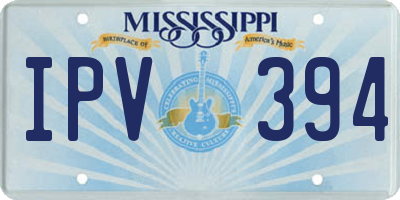 MS license plate IPV394