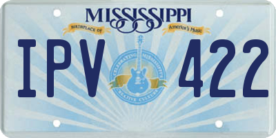 MS license plate IPV422