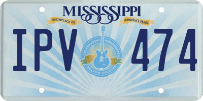 MS license plate IPV474