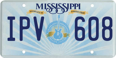 MS license plate IPV608