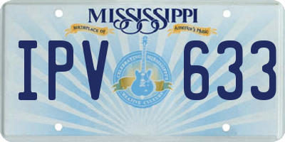 MS license plate IPV633