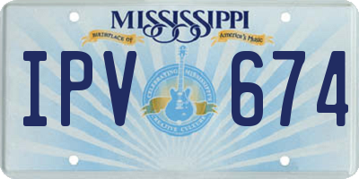MS license plate IPV674