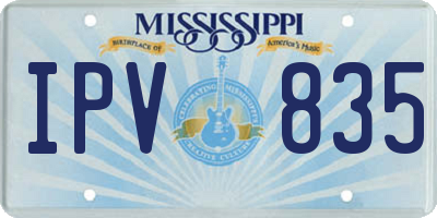 MS license plate IPV835