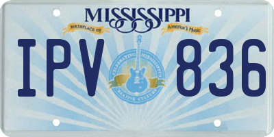 MS license plate IPV836