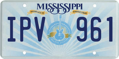 MS license plate IPV961
