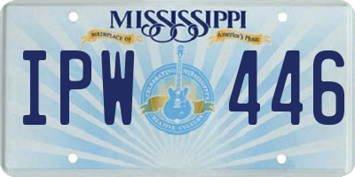 MS license plate IPW446