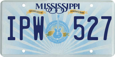 MS license plate IPW527