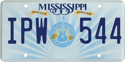 MS license plate IPW544