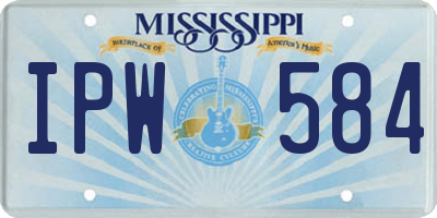 MS license plate IPW584