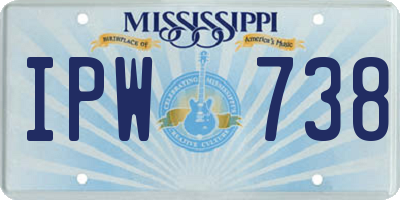 MS license plate IPW738