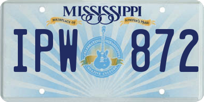 MS license plate IPW872