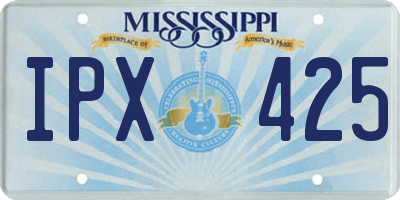 MS license plate IPX425