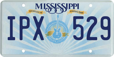 MS license plate IPX529