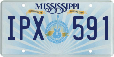 MS license plate IPX591