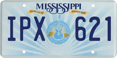 MS license plate IPX621